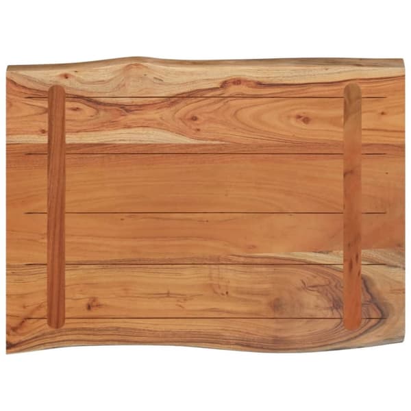 vidaXL Pöytälevy 50x40x2,5 cm suorakaide täysi akasiapuu elävä reuna