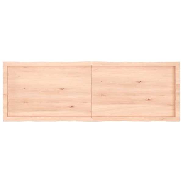 Bordsskiva 160x50x(2-6) cm obehandlad massiv ek levande kant