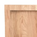 Miniatyrbillede 7 af 10: bordplade 140x60x(2-4) cm naturlig kant behandlet træ lysebrun