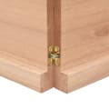 Miniatyrbillede 8 af 10: bordplade 140x60x(2-4) cm naturlig kant behandlet træ lysebrun