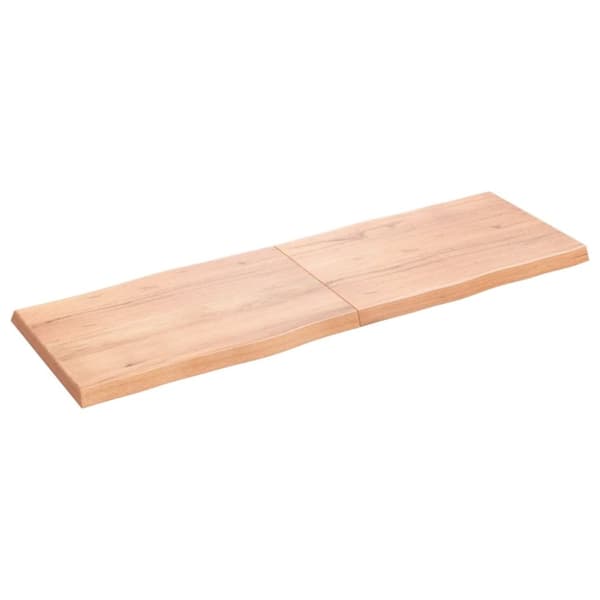 vidaXLPöytälevy ruskea 180x60x(2-6)cm käsitelty täystammi elävä reuna