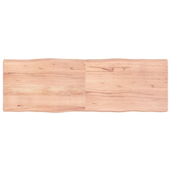 vidaXLPöytälevy ruskea 180x60x(2-6)cm käsitelty täystammi elävä reuna