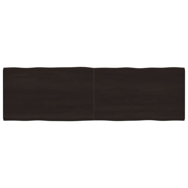 vidaXLPöytälevy ruskea 200x60x(2-4)cm käsitelty täystammi elävä reuna