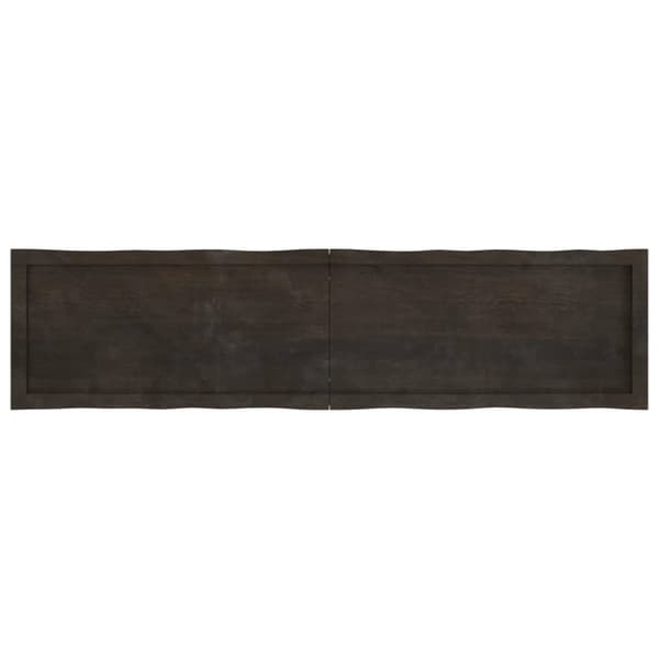 Bordsskiva mörkbrun 160x40x(2-6) cm massivt trä levande kant