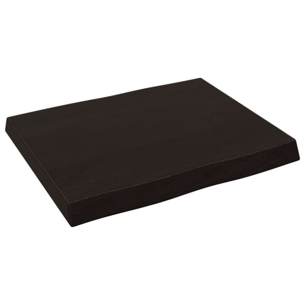 Pöytälevy ruskea 60x50x(2-6)cm käsitelty täystammi elävä reuna