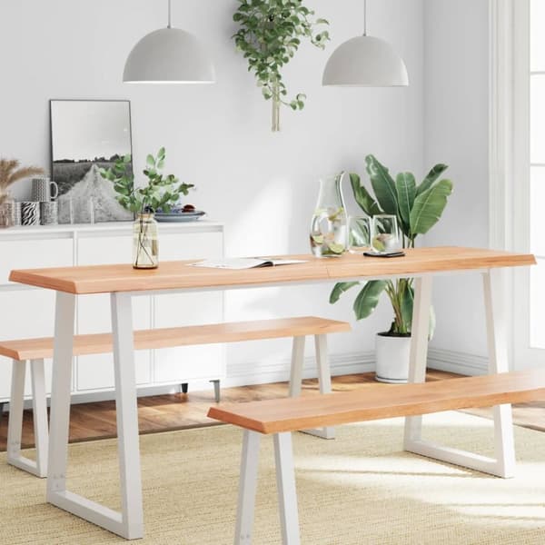 Pöytälevy ruskea 180x50x(2-6)cm käsitelty täystammi elävä reuna