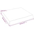 Miniatyrbillede 8 af 9: bordplade 40x40x(2-6) cm naturlig kant behandlet træ lysebrun
