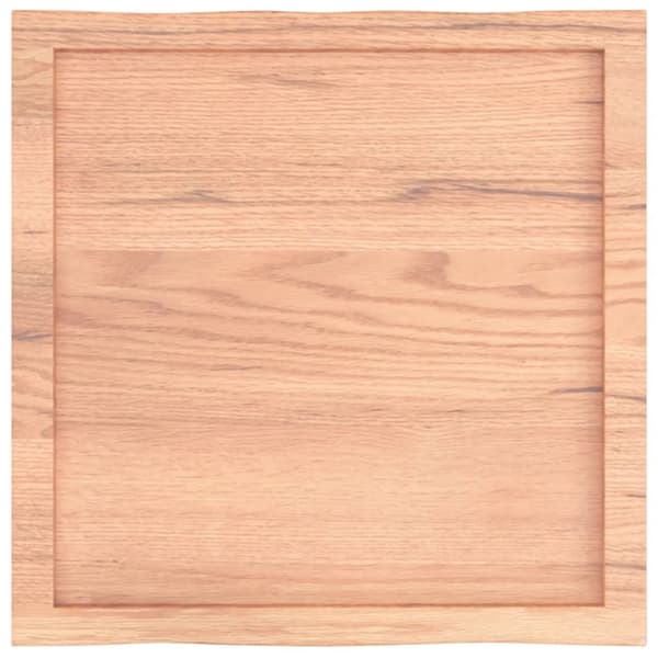 Pöytälevy ruskea 60x60x(2-6)cm käsitelty täystammi elävä reuna
