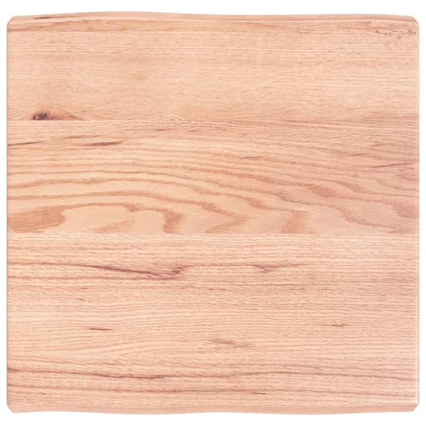 Pöytälevy ruskea 60x60x(2-6)cm käsitelty täystammi elävä reuna