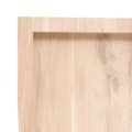 Miniatyrbillede 7 af 10: bordplade 120x40x(2-6)cm naturlig kant ubehandlet massivt træ
