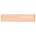 Miniatyrbillede 5 af 10: bordplade 180x40x(2-6)cm naturlig kant ubehandlet massivt træ