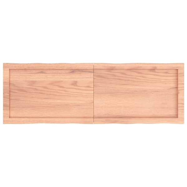 Pöytälevy ruskea 120x40x(2-4)cm käsitelty täystammi elävä reuna