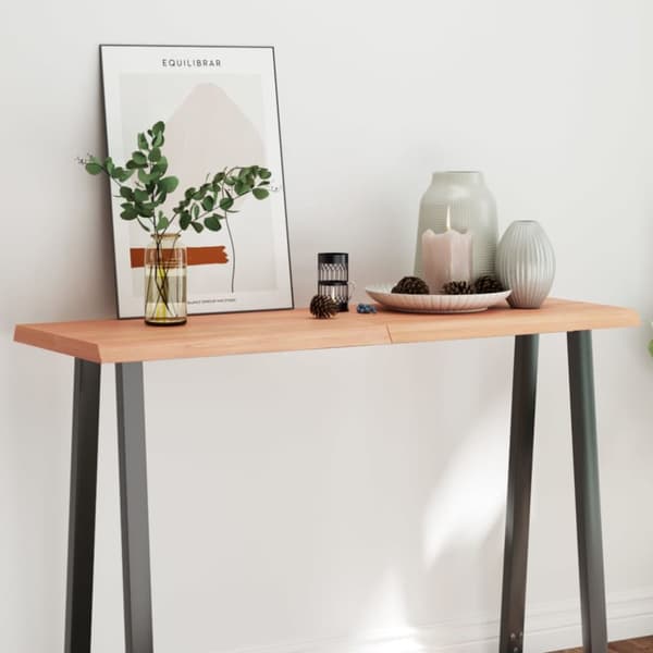 Pöytälevy ruskea 120x40x(2-4)cm käsitelty täystammi elävä reuna