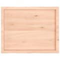 Miniatyrbild 5 av 10: Bordsskiva 80x60x(2-4) cm obehandlad massiv ek levande kant