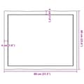 Miniatyrbild 10 av 10: Bordsskiva 80x60x(2-4) cm obehandlad massiv ek levande kant