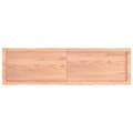Miniatyrbillede 5 af 10: bordplade 140x40x(2-6) cm naturlig kant behandlet træ lysebrun