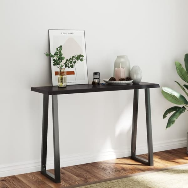 Pöytälevy ruskea 120x40x(2-4)cm käsitelty täystammi elävä reuna