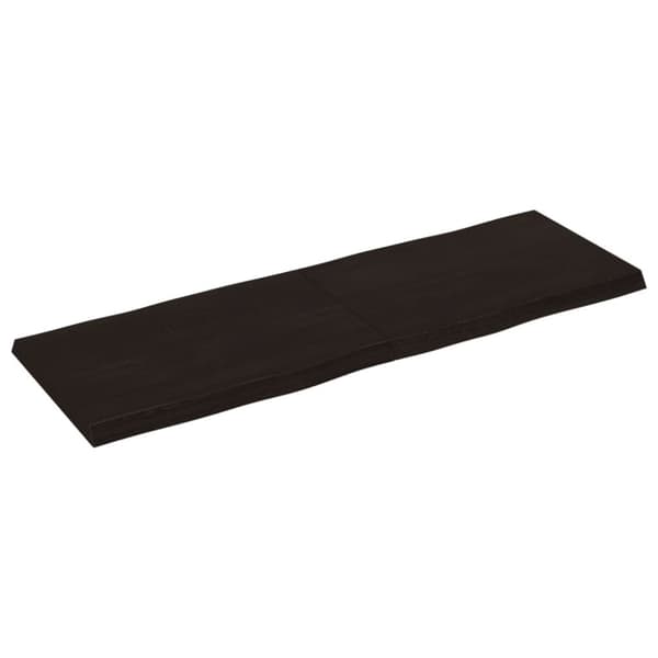 Pöytälevy ruskea 120x40x(2-4)cm käsitelty täystammi elävä reuna