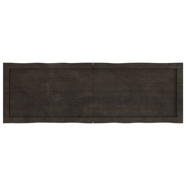 Pöytälevy ruskea 120x40x(2-4)cm käsitelty täystammi elävä reuna