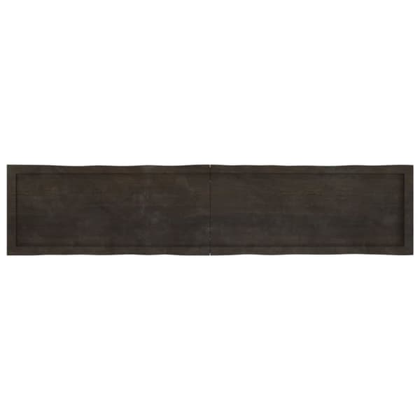 Pöytälevy ruskea 180x40x(2-6)cm käsitelty täystammi elävä reuna