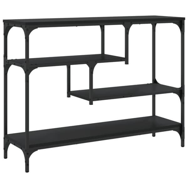 vidaXL Konsolbord svart 100x30x75 cm konstruerat trä
