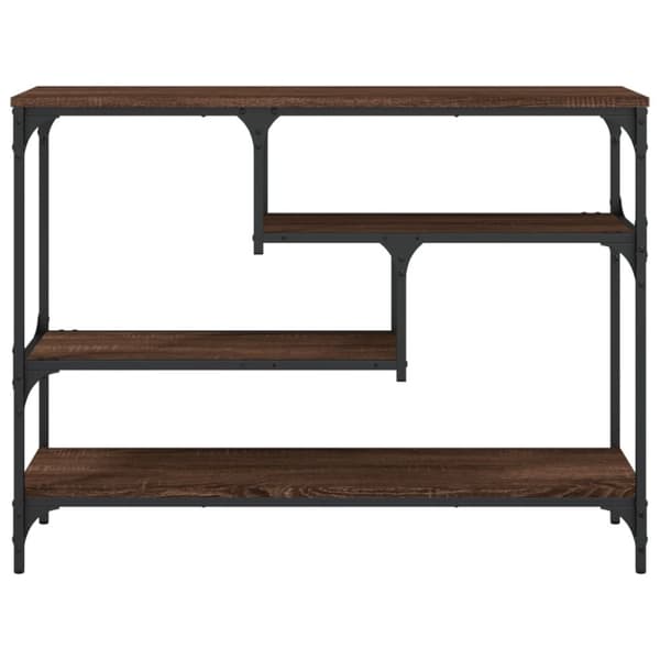 vidaXL konsolbord 100x30x75 cm konstrueret træ brun egetræsfarve