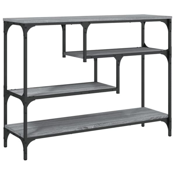 vidaXL Konsollbord grå sonoma 100x30x75 cm konstruert tre