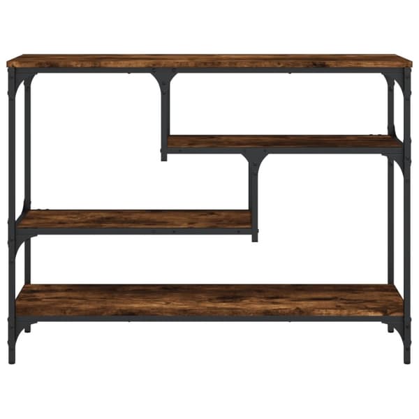 vidaXL konsolbord 100x30x75 cm konstrueret træ røget egetræsfarve