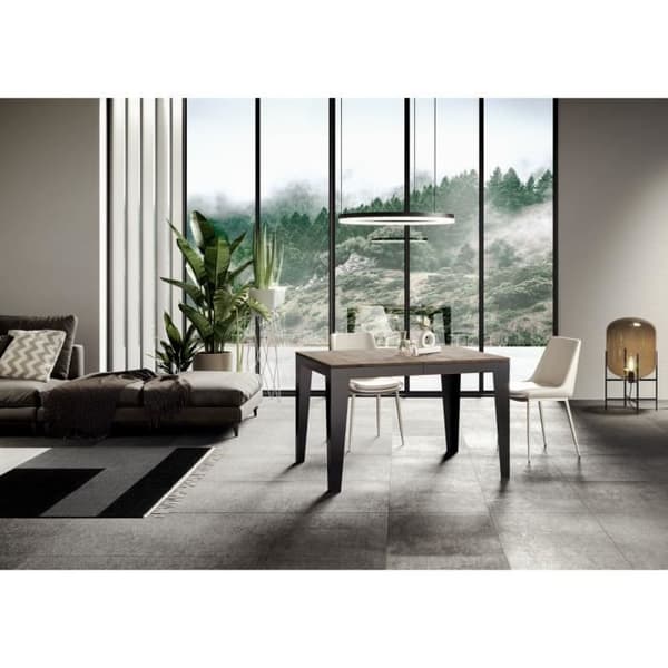 Tavolo allungabileBord Flame Evolution Walnut Top 90x160 Lång 264 Antracit ram