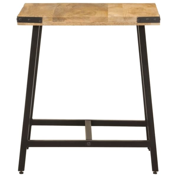 vidaXL Sidebord 45x45x50 cm heltre mango og jern