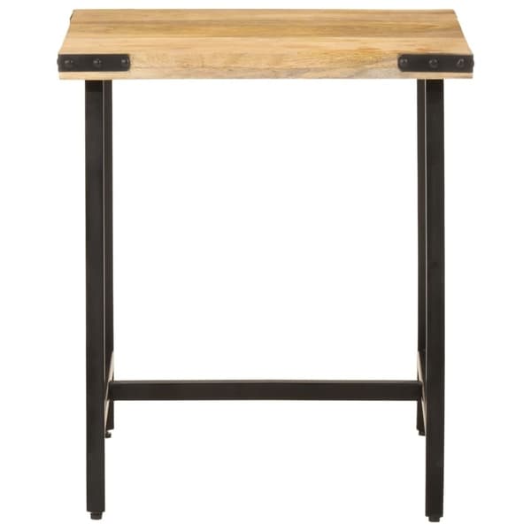 vidaXL Sidebord 45x45x50 cm heltre mango og jern