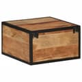 Pikkukuva 4 / 10: vidaXL Seinäkiinnitettävä yöpöytä 35x35x20 cm täysi akasiapuu
