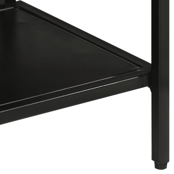vidaXL Konsollbord 110x30x75 cm grovt heltre mangotre og jern