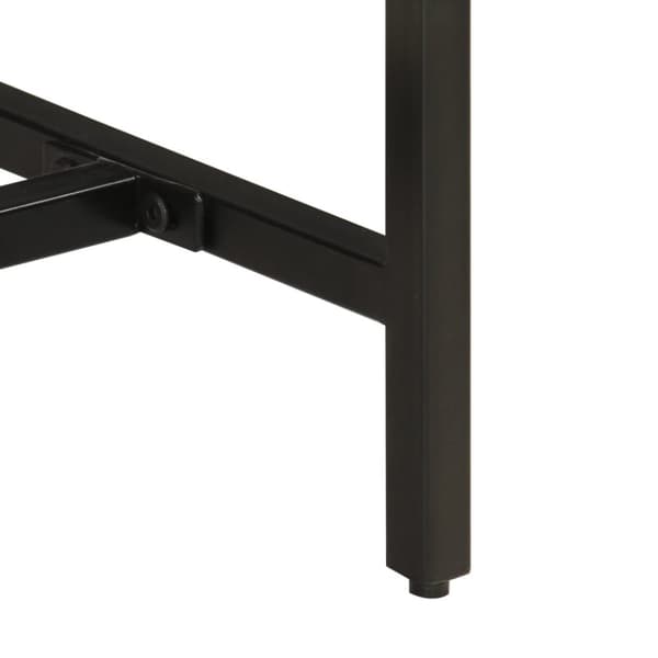 vidaXL Konsollbord 110x30x75 cm grovt heltre mangotre og jern