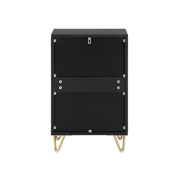 SoBuy Nattduksbord med 3 lådor Soffbord Sidobord Sängbord FBT115-L-SCH