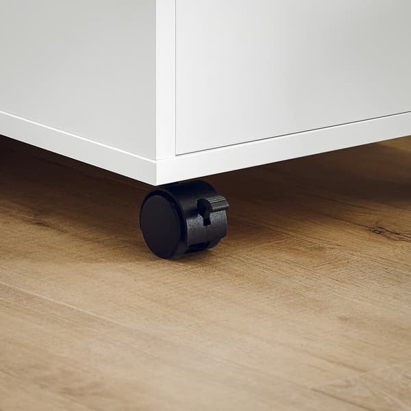 SoBuy Sofabord Opbevaringsbord Sidebord på hjul FBT130-WN