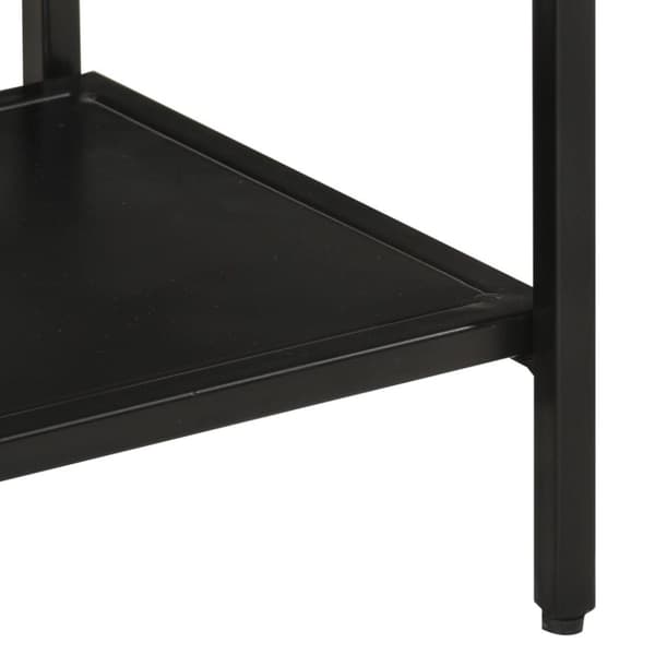 vidaXL konsolbord 90x30x75 cm massivt ru mangotræ og jern