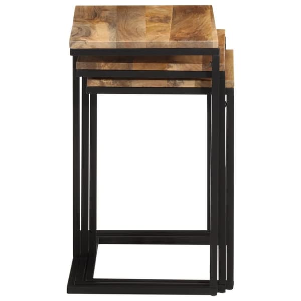 vidaXL Stablebord 3 stk heltre akasie
