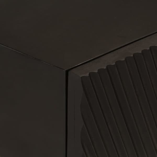 vidaXL Konsollbord svart 90x30x76 cm heltre mango og jern