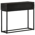 Miniatyrbilde 5 av 10: vidaXL Konsollbord svart 90x30x76 cm heltre mango og jern