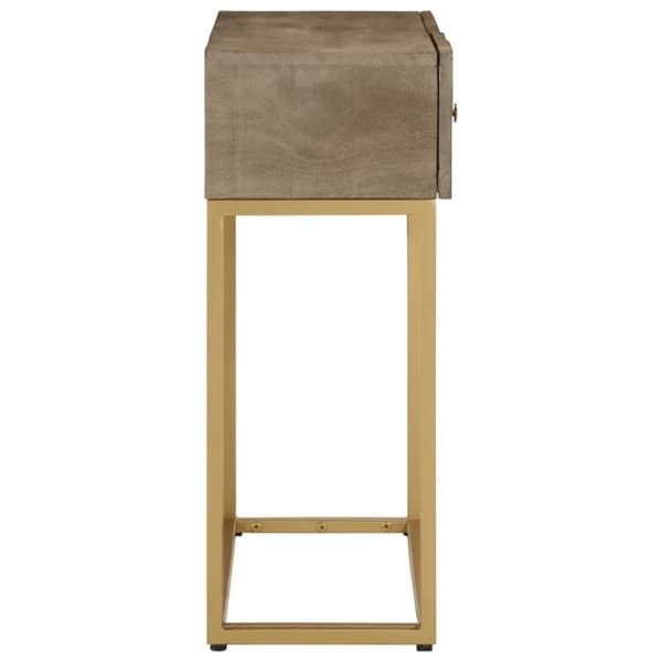 vidaXL Konsollbord 90x30x76 cm heltre mango og jern
