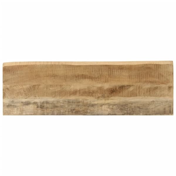 vidaXL Avlastningsbord med levande kant 105x33x76 cm massivt mangoträ