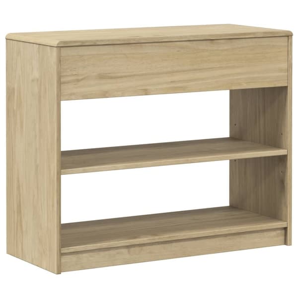 vidaXL Konsollbord SAUDA eik 89,5x36,5x73 cm heltre furu