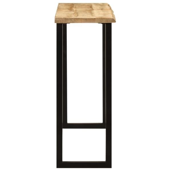 vidaXL konsolbord med naturlig kant 105x33x76 cm massivt mangotræ