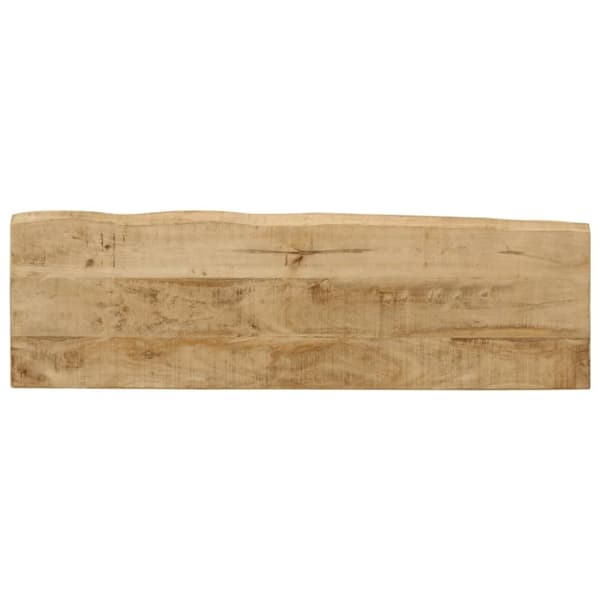 vidaXL konsolbord med naturlig kant 105x33x76 cm massivt mangotræ