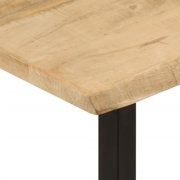 vidaXL konsolbord med naturlig kant 105x33x76 cm massivt mangotræ