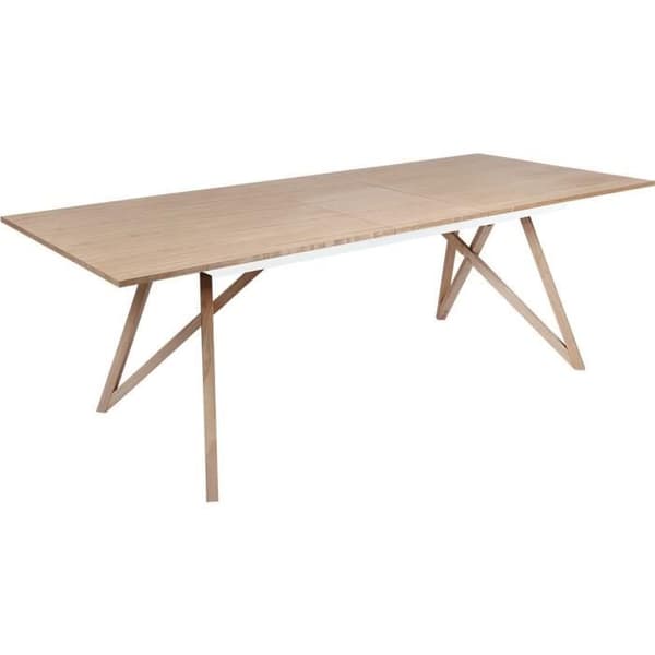 Utdragbart matbord - askfaner - Skandinavisk stil - Sawyer L180 / 220 x D 90 x H 75