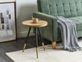 Miniatyrbilde 2 av 7: Sidebord Lyst Trebord MDF Gullfot Stativ Stue Moderne Møbler