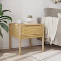 Miniatyrbild 2 av 11: vidaXL Lampbrod FLORO vaxbrun 55x55x54 cm massiv furu