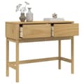 Miniatyrbilde 3 av 11: vidaXL Konsollbord FLORO brun 89,5x36,5x73 cm heltre furu